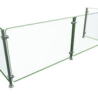 Thumbnail image #1 for Hatco Flav-R-Shield™ EP5-RING-72 Full-Service Pass-Over Sneeze Guard, 72 Inch, 2-Bay, Tempered Glass, Stainless Steel