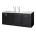 Thumbnail image #1 for Everest Refrigeration EBD4 Three-Section Flat Top Direct Draw Keg Refrigerator, 32 Cu. Ft., 4 Half-Barrel Kegs, Black Vinyl