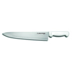 Thumbnail image #1 for Dexter Russell Basics 31629 12-Inch Stamped Chef's Knife, High-Carbon Stainless Steel Blade, White Polypropylene Handle Case of 12