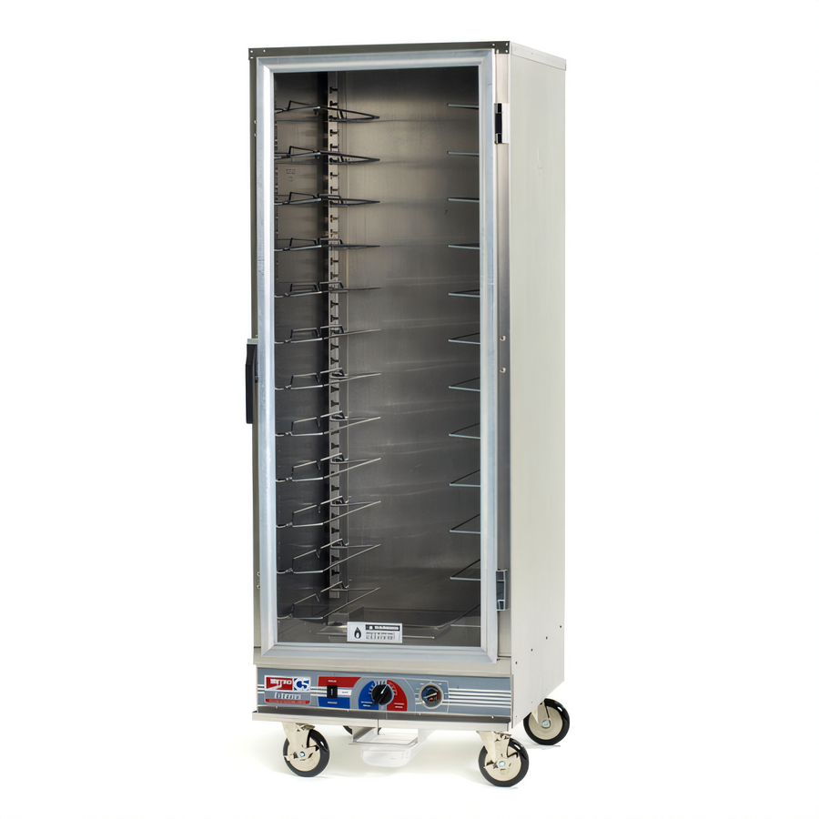 Product image #1 for Metro C5 E-Series Mobile Full-Height Heated Holding & Proofing Cabinet, Non-Insulated, Clear Polycarbonate Door, 120V