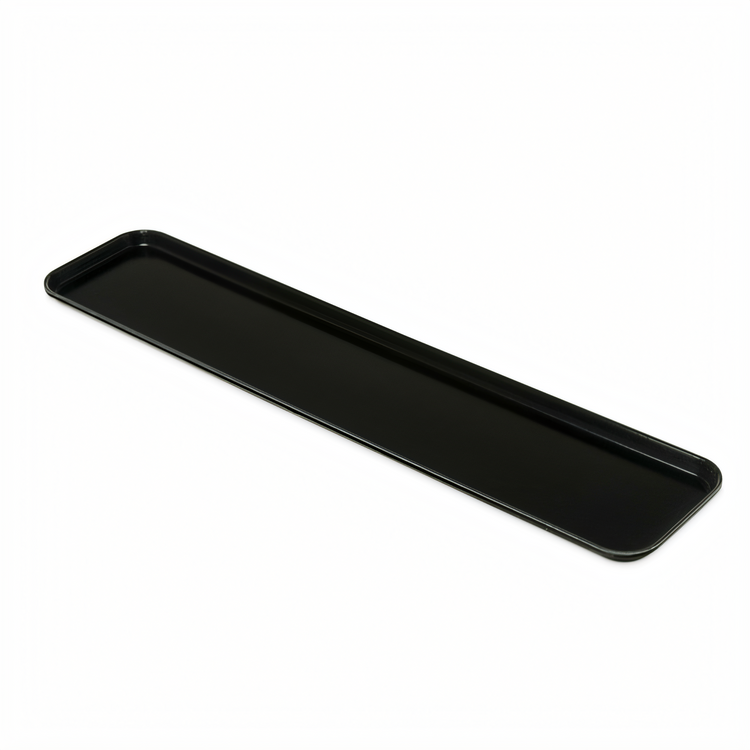 Product image #2 for Carlisle 30-Inch x 6-7/16-Inch Ebony Rectangular Fiberglass Market Tray with Air-Flow Corners