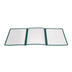 Thumbnail image #1 for Winco Triple-Fold Plastic Green Menu Cover for 8-1/2 x 11 Inserts