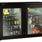 Thumbnail image #2 for Perlick Corporation BBR72 72-Inch Three-Door Remote Back Bar Refrigerator with Stainless Steel Interior and Black Exterior