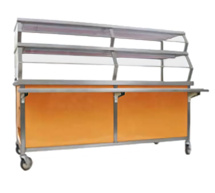 Product image #1 for Director's Choice 50-Inch Solid Top Mobile Serving Unit with Stainless Steel Top and Front Panel
