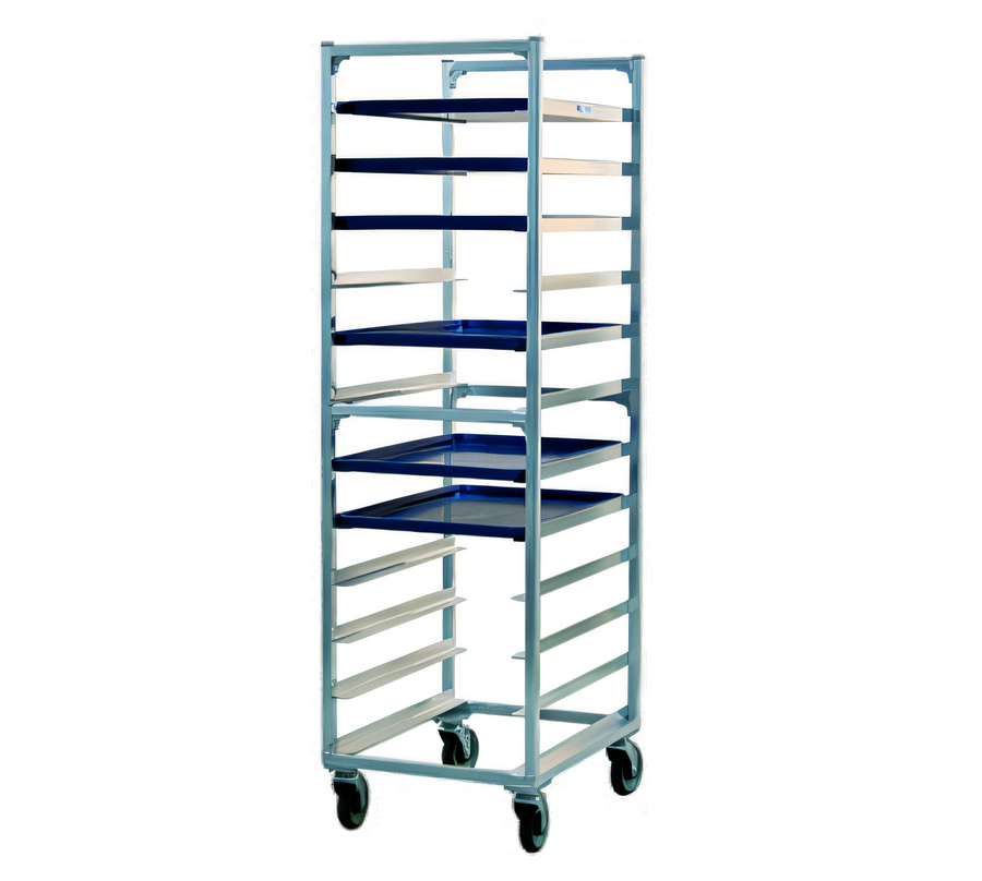 Product image #1 for New Age Mobile Full-Height End-Loading Aluminum Bun Pan Rack for 12 Full-Size Pans
