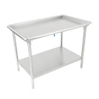 Thumbnail image #1 for John Boos DST6-3073SSW Dish Sorting Table, 72-7/8"W x 30-3/8"D, 16-Gauge 300 Series Stainless Steel, Raised Edge, Open Undershelf