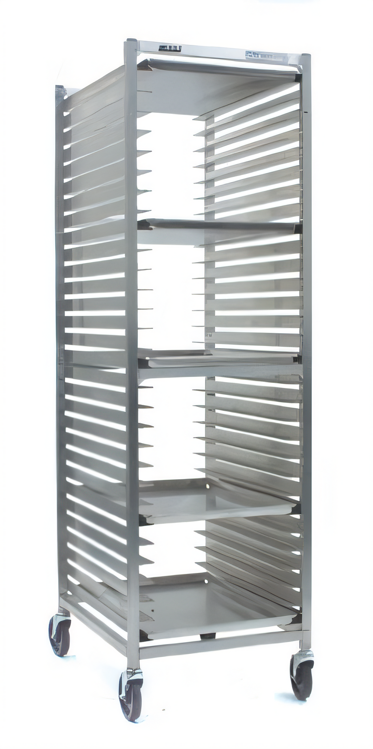 Product image #1 for Panco Mobile Full-Height Aluminum Utility Rack with 12 Slides for 18 x 26 Pans