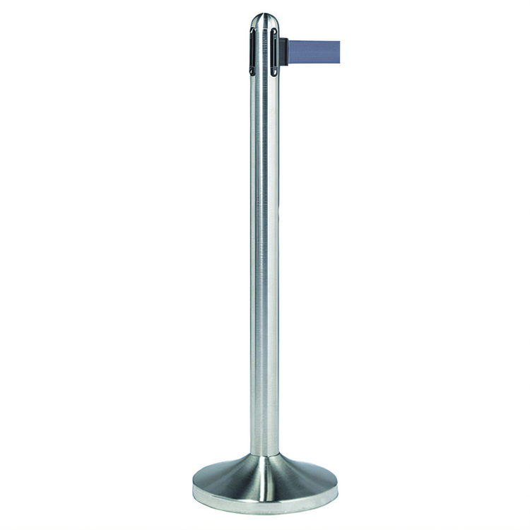 Product image #1 for 40-Inch Brushed Stainless Steel Replacement Post with 84-Inch Gray Nylon Tape for RSRTGY