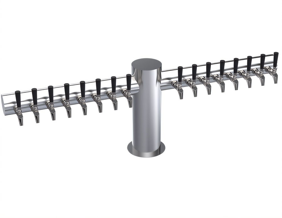 Product image #1 for Krowne Max-T Style 16-Faucet Countertop Glycol-Cooled Beer Tower
