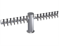 Krowne Max-T Style 16-Faucet Countertop Glycol-Cooled Beer Tower