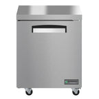 Thumbnail image #1 for Hoshizaki Economy EUF27A 27-Inch One-Section Undercounter Freezer, 6.33 Cu. Ft., Stainless Steel, Solid Door