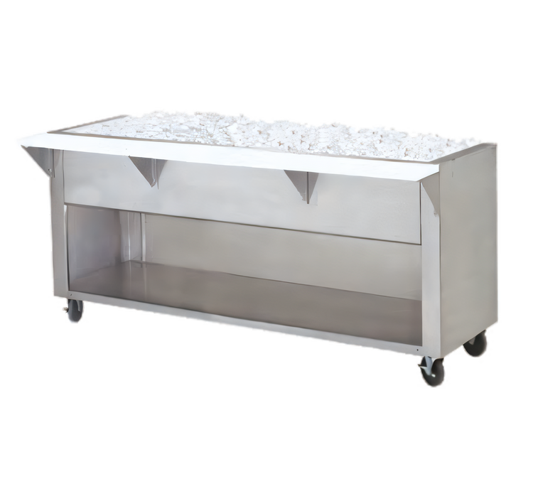 Product image #1 for Advance Tabco Triumph (Supreme) Ice Cooled Serving Counter, 3-Pan Capacity, Open Rear Base