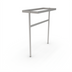 Thumbnail image #1 for John Boos Square Table-Mounted Stainless Steel Pot Rack with 12 Double Hooks, 43-1/4 W x 18 D x 48 H