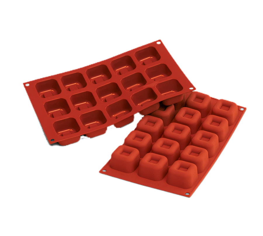 Product image #1 for Red Square Savarin Silicone Mold with 15 Sections