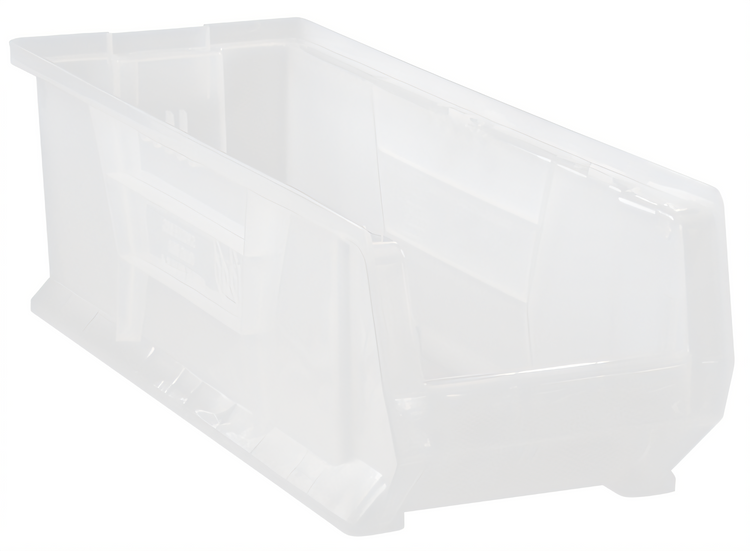 Product image #1 for Quantum Hulk 24 Inch Clear Stackable Polypropylene Shelf Bin