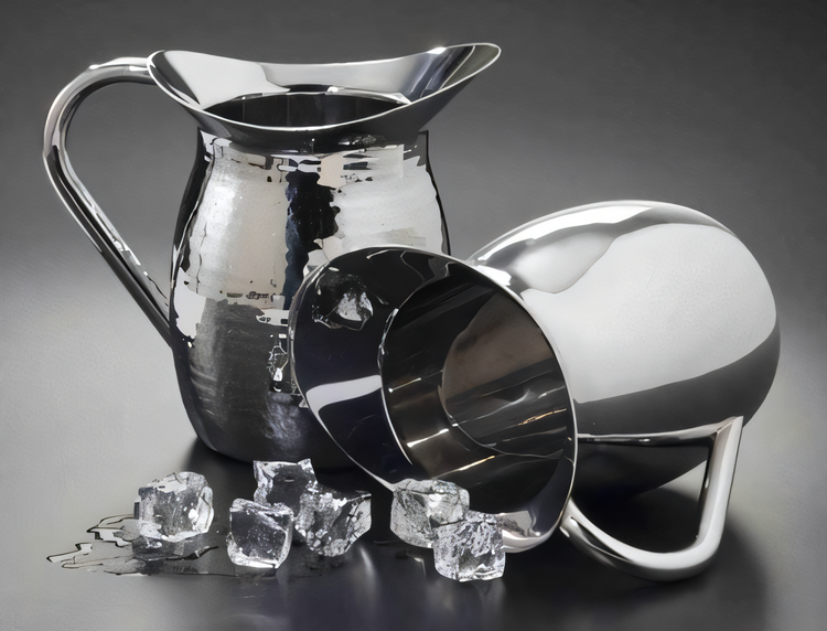 Product image #1 for 64 oz. Double-Wall Insulated Stainless Steel Bell Pitcher