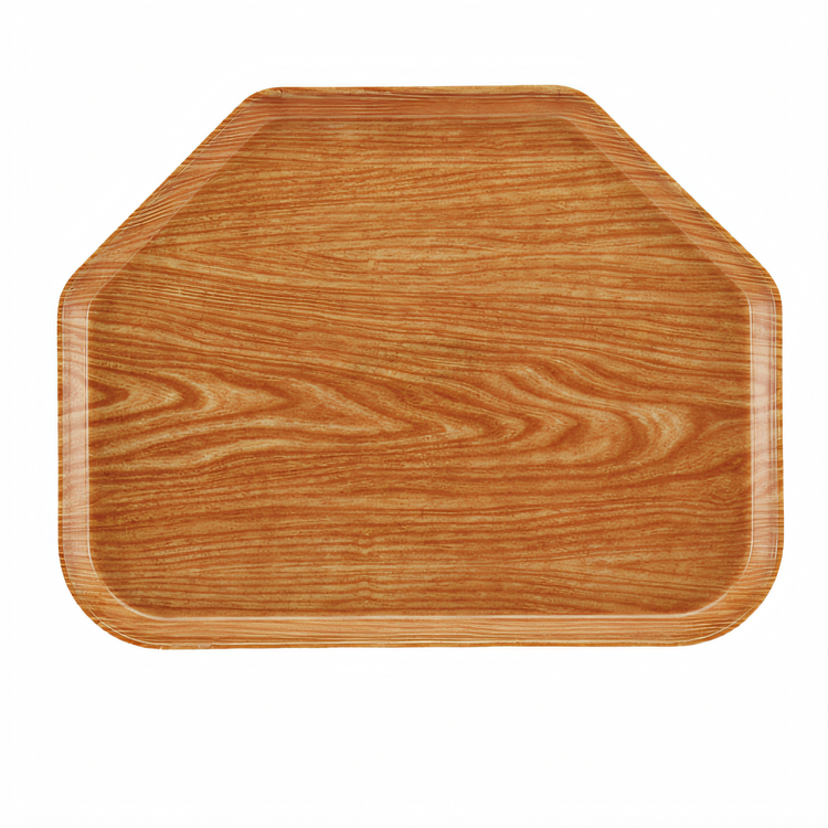 Product image #2 for Cambro Camtray Trapezoid Fiberglass Cafeteria Tray, 14-9/16 x 19-1/2 Inches, Light Elm