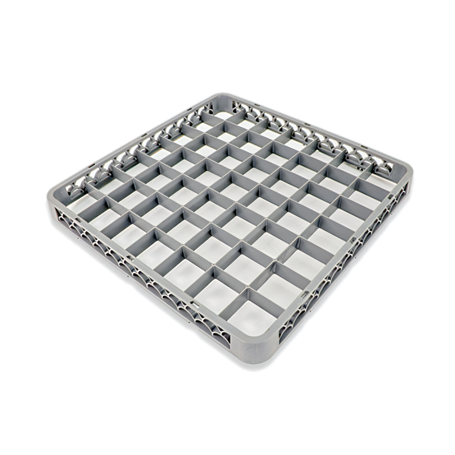 Product image #1 for Crestware 49-Compartment Dish & Glass Rack Extender, Gray Textured Polymer
