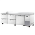 Thumbnail image #1 for True SPEC Series Three-Section Stainless Steel Deep Work Top Refrigerator with 1 Door and 4 Drawers