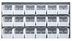 Thumbnail image #1 for Quantum Wall-Mounted Louvered Panel Starter Unit with 18 Clear Bins