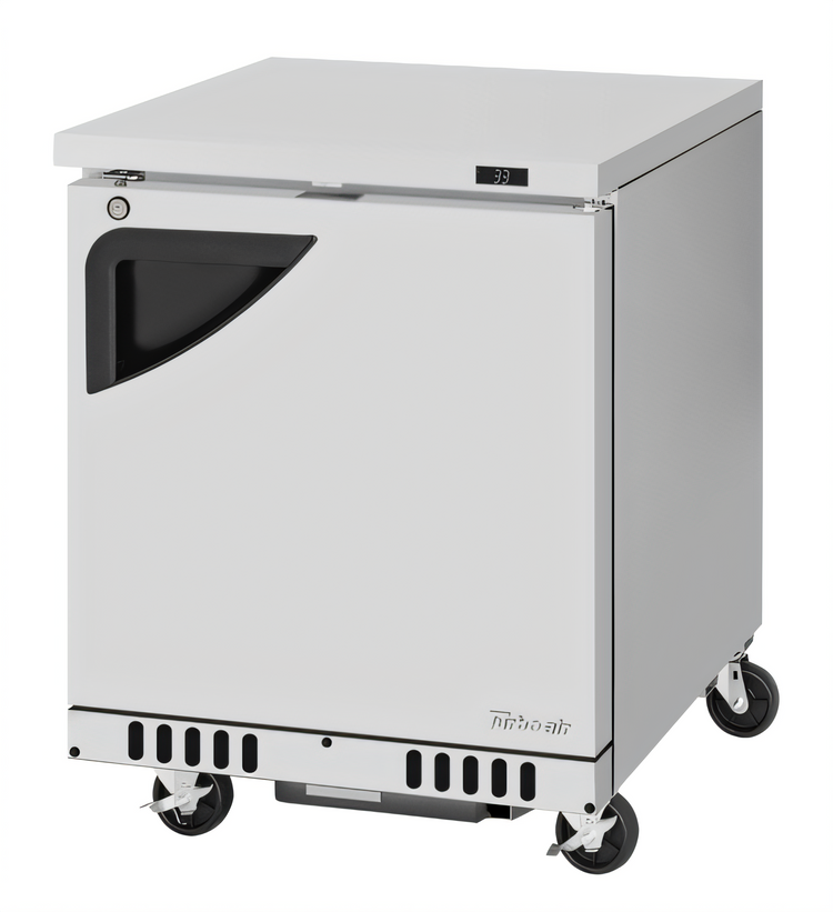 Product image #1 for Turbo Air Super Deluxe 27-1/2-Inch One-Section Undercounter Refrigerator, Solid Door, 6.5 Cu. Ft.