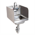 Thumbnail image #1 for BK Resources Space Saver Wall-Mount Hand Sink with Faucet and Side Splashes