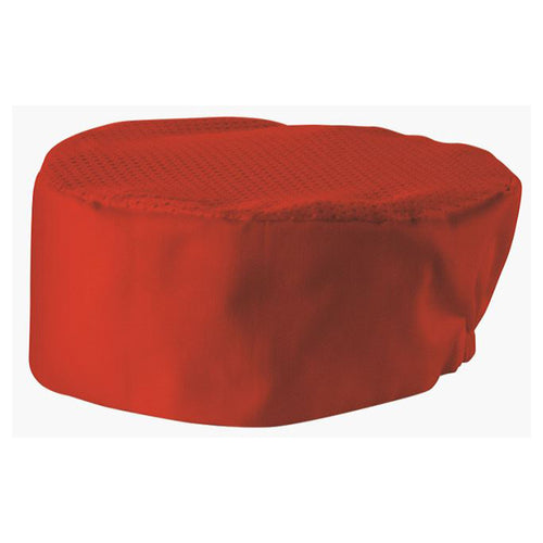 Product image #1 for Ventilated Pillbox Chef Hat, Red, X-Large