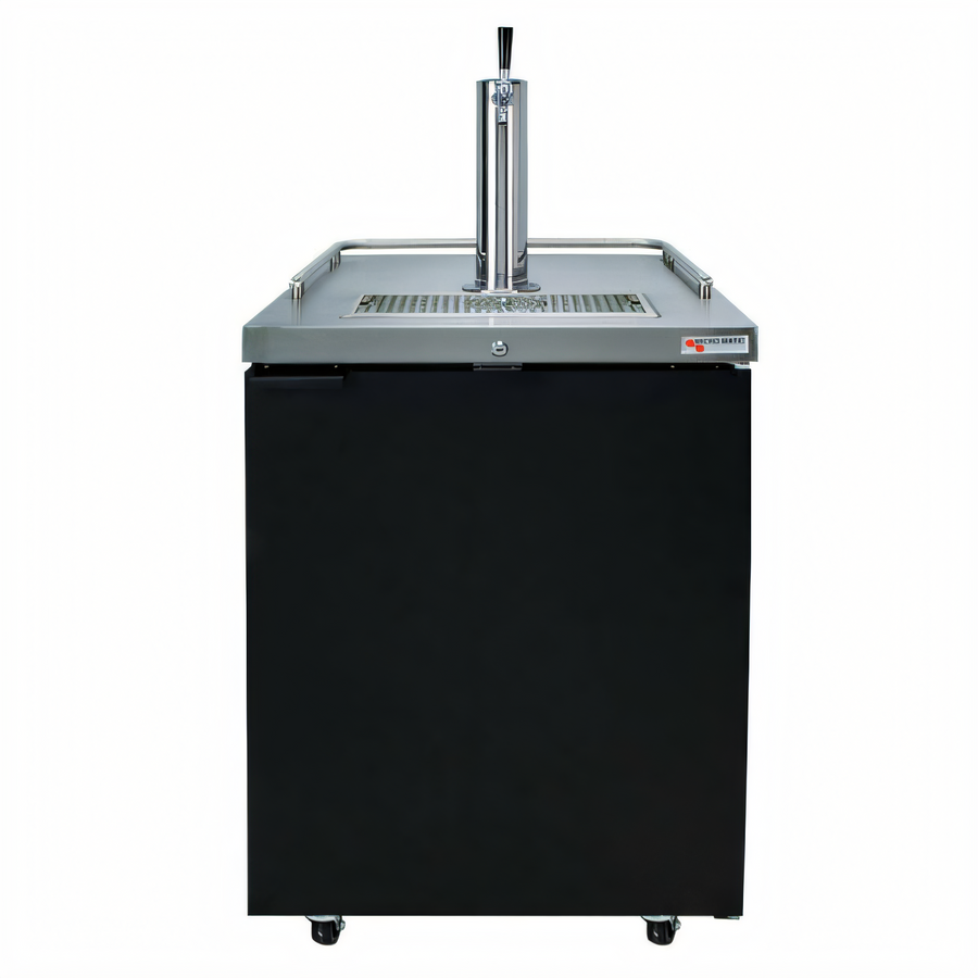 Product image #1 for Pro-Line E-Series 25-Inch Direct Draw Beer Dispenser with Glass Rinser, 1/2 Keg Capacity, Black Exterior