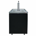 Thumbnail image #1 for Pro-Line E-Series 25-Inch Direct Draw Beer Dispenser with Glass Rinser, 1/2 Keg Capacity, Black Exterior