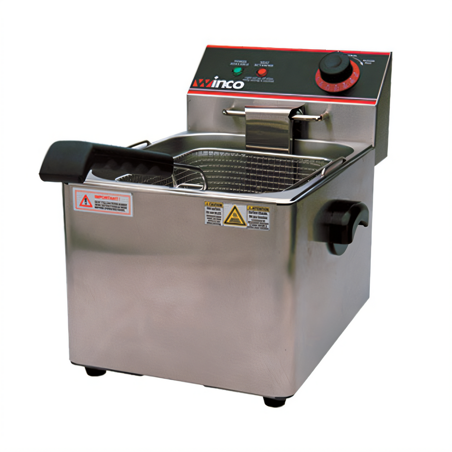 Product image #1 for Winco Electric Countertop Single Well Deep Fryer, 16 lb Oil Capacity, 120V