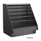 Thumbnail image #1 for Structural Concepts Fusion® GHSS1056RLB (FLAT) Open Flat Countertop Refrigerated Self-Service Display Case, Remote DX, Black, 123-3/8"W