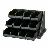 Cambro Versa 12-Bin Wall-Mount Condiment Organizer Rack