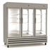 Thumbnail image #1 for Kelvinator Commercial 81-Inch Three-Section Reach-In Refrigerator with Three Glass Doors