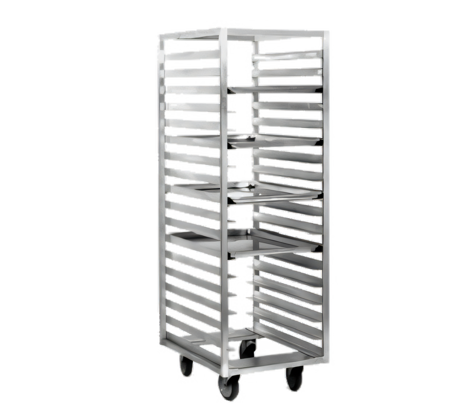 Product image #1 for Panco Aluminum Roll-In Refrigerator Rack, 64 Inch High, 12 Universal Angle Slides