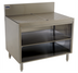 Thumbnail image #1 for Advance Tabco Prestige Supreme 42-Inch Stainless Steel Underbar Drainboard Cabinet, Open Front