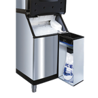 Thumbnail image #1 for Manitowoc K00146 Stainless Steel Ice Bagger Assembly with D-Model Bin Adapter and 250 Bags & Ties