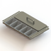 Thumbnail image #1 for Glastender Partial Condiment Drawer Insert for 20-Inch Door Openings, Side-Serviced, Low Profile, 10-Cup Capacity