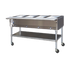 Thumbnail image #1 for Eagle Group Portable Electric Hot Food Table with 5 Dry Wells, 82-Inch Width, and Open Shelf Base