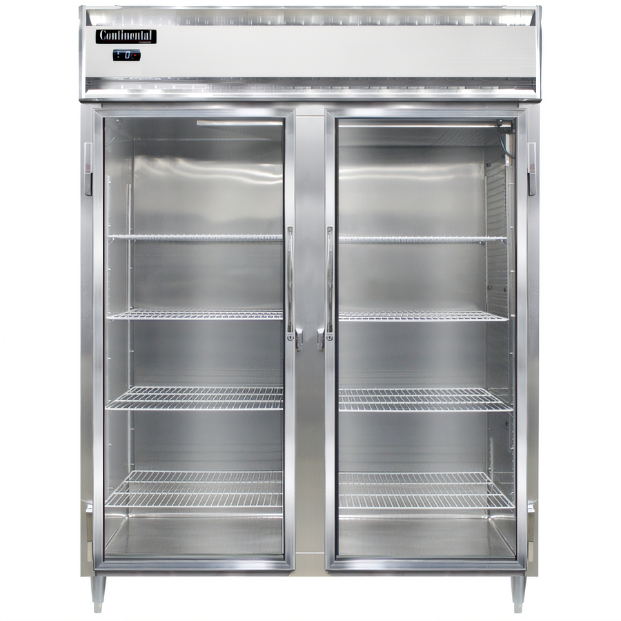 Product image #1 for Continental Refrigerator D2FENGD Designer Line Two-Section Wide Glass Door Reach-in Freezer