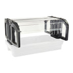 Thumbnail image #1 for Cambro Versa 4TTSG110 Tabletop Food Bar Sneeze Guard Assembly, 49-3/4"W, Black, Single-Sided, Flip-Up Guards
