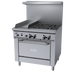 Thumbnail image #1 for Garland GFE Starfire Pro Series 36-Inch Gas Restaurant Range with 4 Open Burners, 12-Inch Griddle and Convection Oven