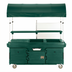 Thumbnail image #1 for Cambro CamKiosk® Mobile Food Cart with Canopy, 4 Pan Wells, Kentucky Green