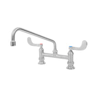 EverSteel Double Pantry Deck-Mount Mixing Faucet with 12-Inch Swing Nozzle, 8-Inch Centers