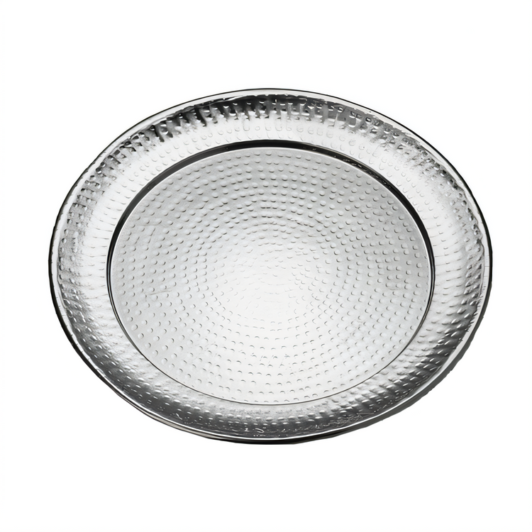 Product image #1 for American Metalcraft 16-Inch Round Hammered Stainless Steel Serving Tray