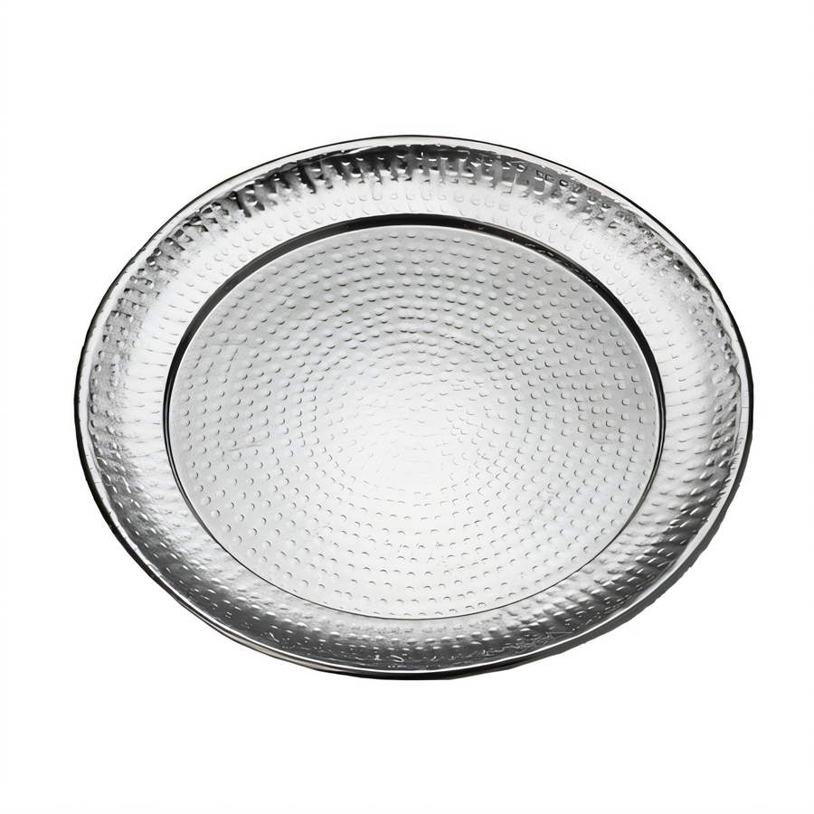 Product image #1 for American Metalcraft 16-Inch Round Hammered Stainless Steel Serving Tray