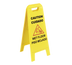 Thumbnail image #1 for Flo-Pac® A-Frame Lockable Two-Sided Wet Floor Sign, 11 x 25 Inches, Yellow Polypropylene, English/Spanish
