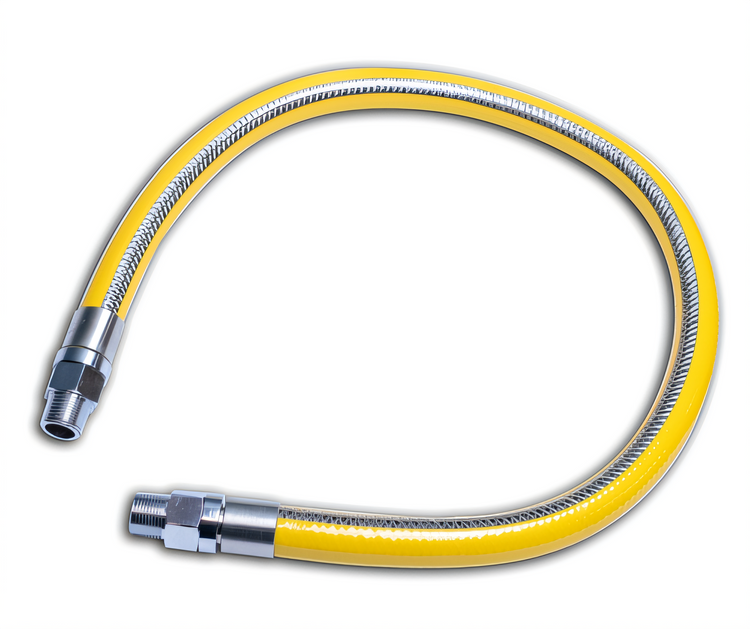 Product image #1 for BK Resources GOtek 3/4-Inch x 48-Inch Gas Connector Kit with Shut-Off Valve and Quick Disconnect