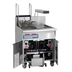 Thumbnail image #1 for Imperial 50 lb Open Pot Gas Floor Fryer/Filter System with Built-In Filter and Drain Station