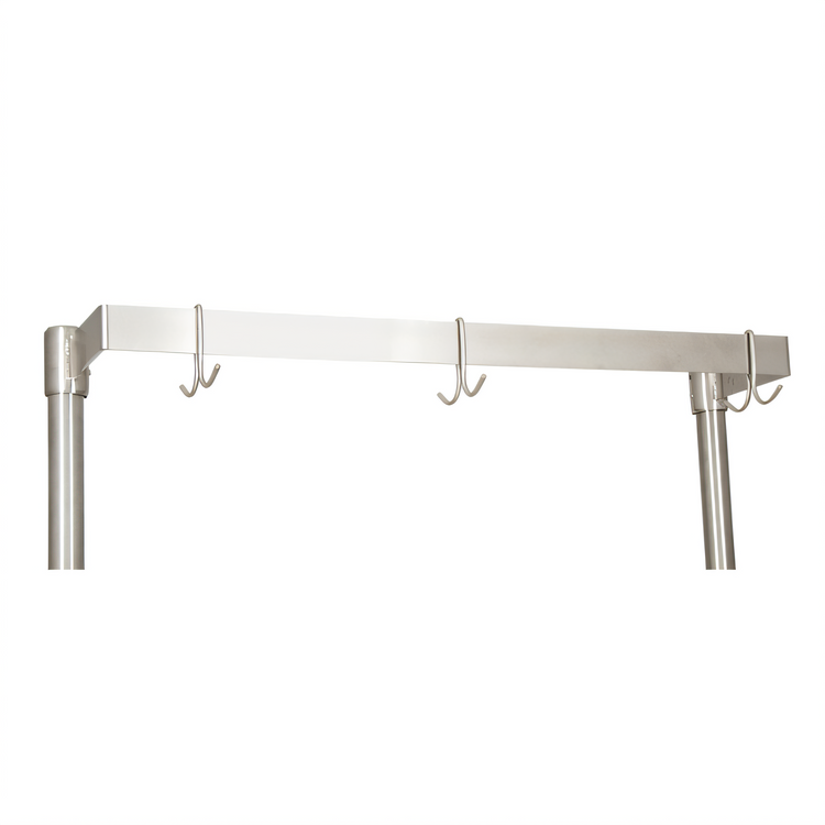 Product image #1 for 60-Inch Add-On Pot Rack Bar with 10 Stainless Steel Double Hooks