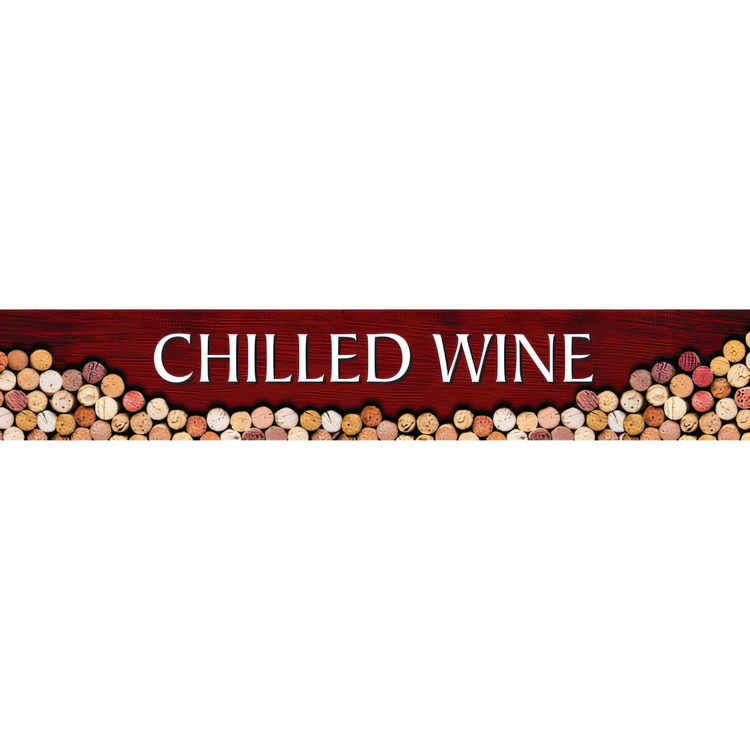 Product image #1 for Beverage-Air Cork Chilled Wine Sign for MMR/MMRR49 Merchandisers